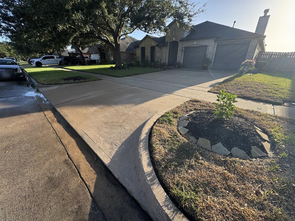 Driveway & walkway: after